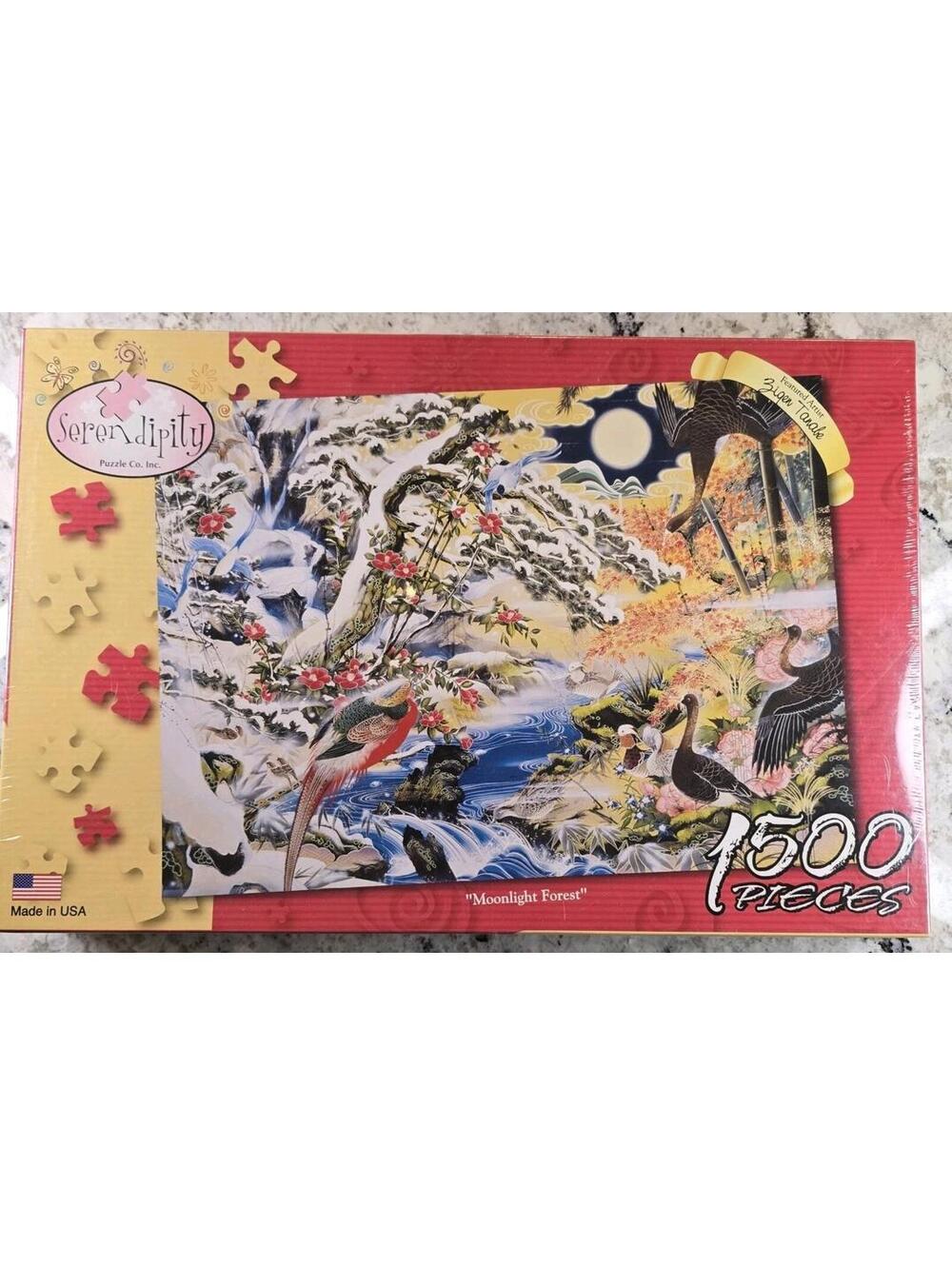 Serendipity: Moonlight Forest 1500 Piece Jigsaw Puzzle New Sealed